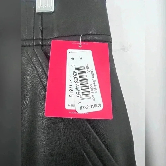 Spanx Faux Leather Jogger Pants Size M New With Tag - Picture 2 of 3